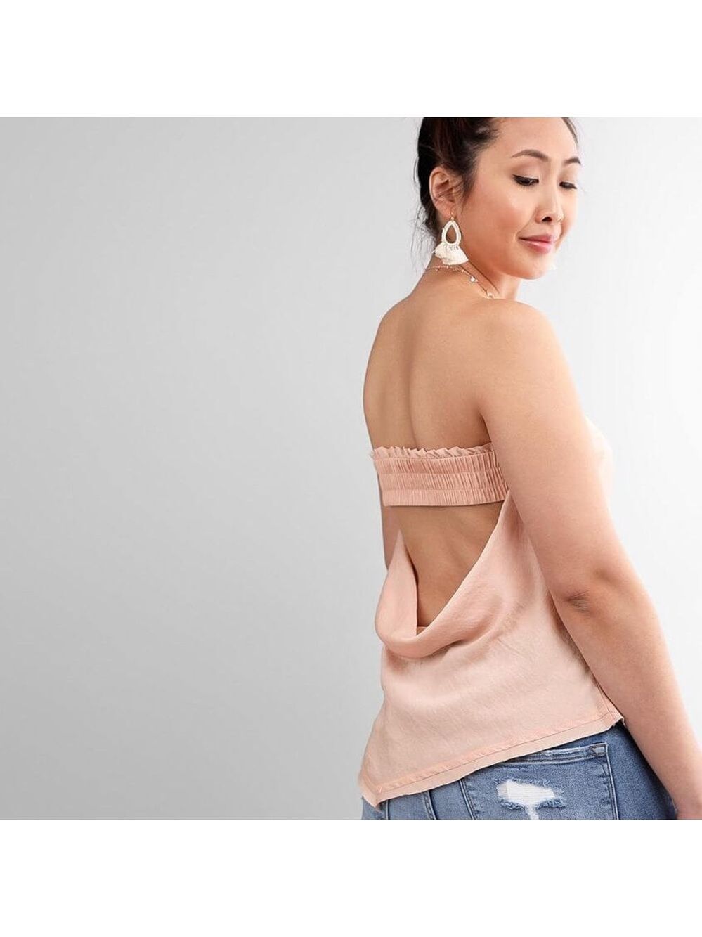 Free people strapless top!